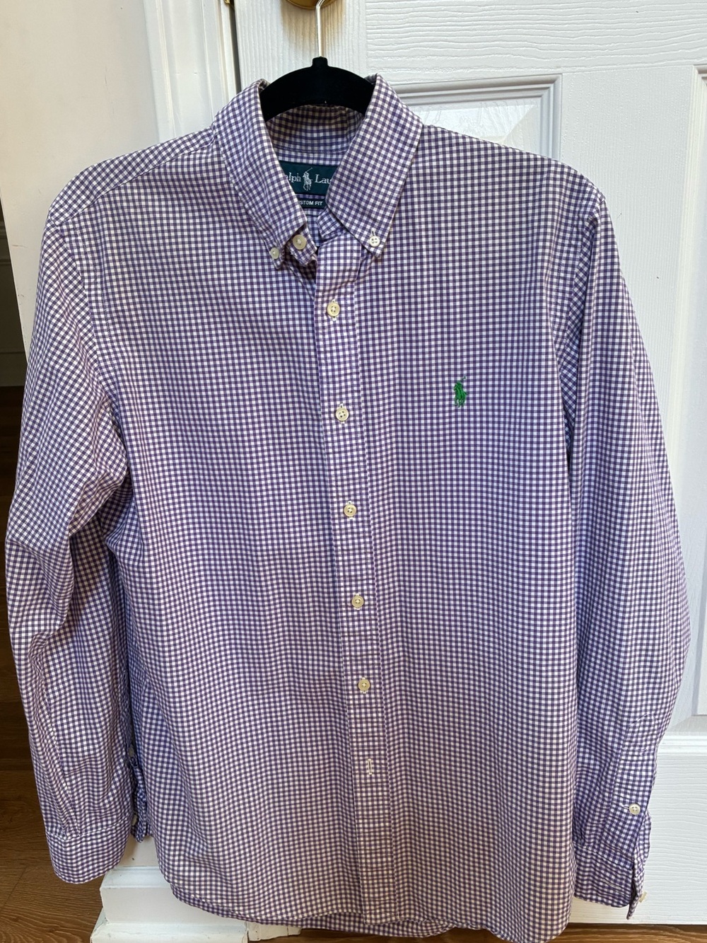 Men’s Ralph Lauren Lavender Gingham Button-Down Dress Shirt